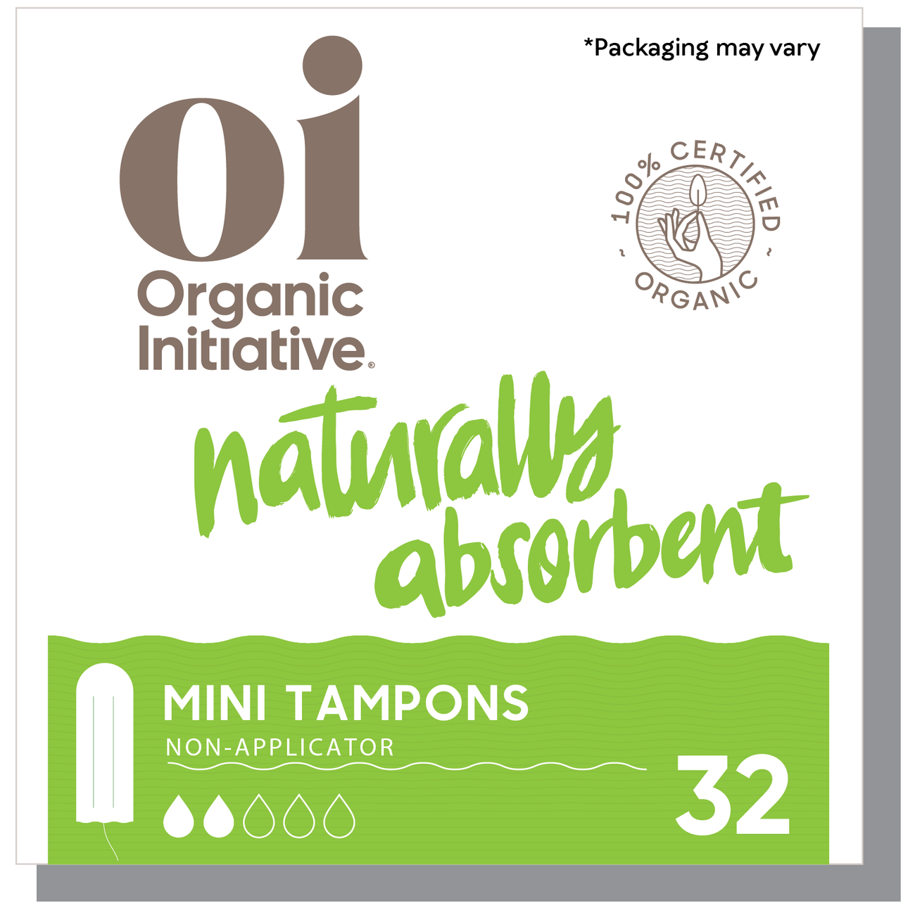 Organic Non-applicator Tampons