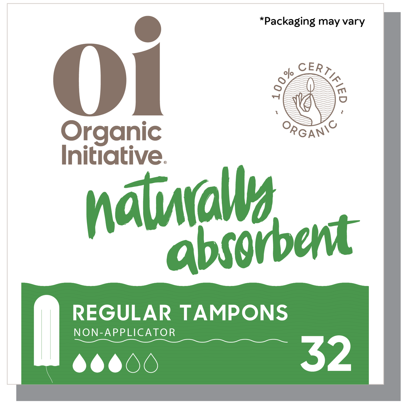 Organic Non-applicator Tampons